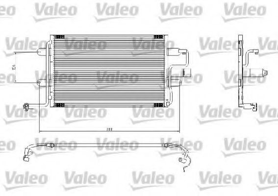 817244 VALEO Air Conditioning Condenser, air conditioning
