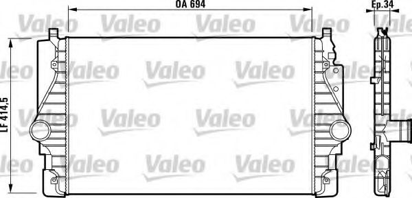 817372 VALEO Intercooler, charger