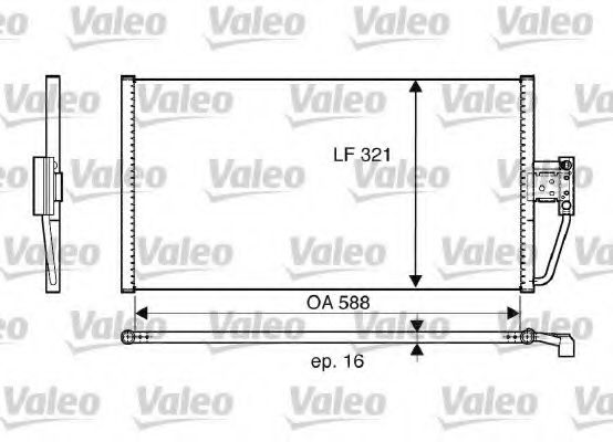 817561 VALEO Air Conditioning Condenser, air conditioning
