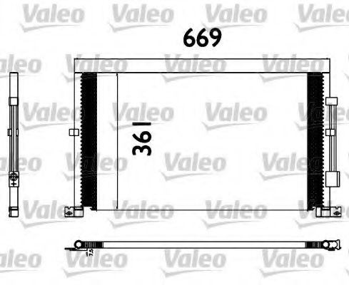 817567 VALEO Air Conditioning Condenser, air conditioning