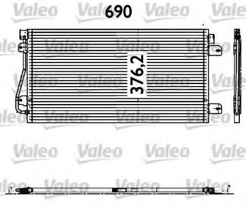 817601 VALEO Condenser, air conditioning