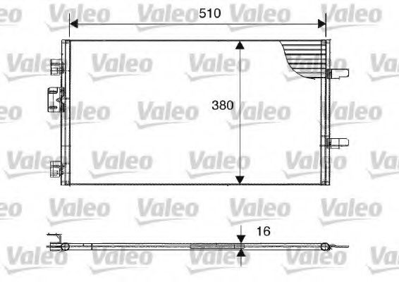 817602 VALEO Air Conditioning Condenser, air conditioning
