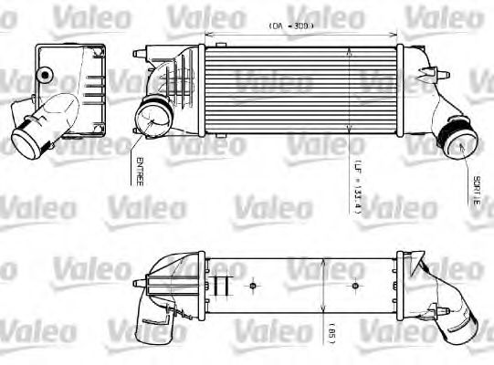 817639 VALEO Air Supply Intercooler, charger
