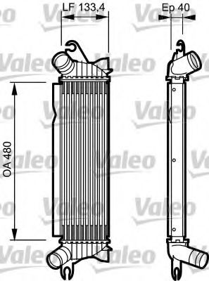 817654 VALEO Air Supply Intercooler, charger