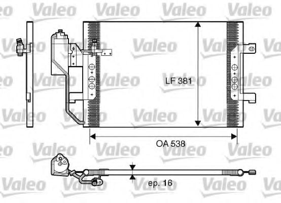 817659 VALEO Air Conditioning Condenser, air conditioning