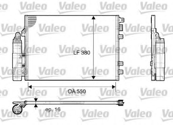 817661 VALEO Condenser, air conditioning
