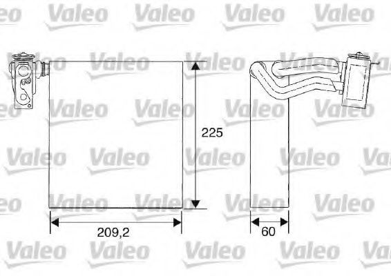 817683 VALEO Air Conditioning Evaporator, air conditioning