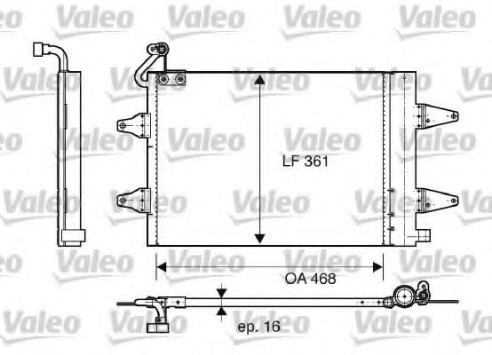 817686 VALEO Air Conditioning Condenser, air conditioning