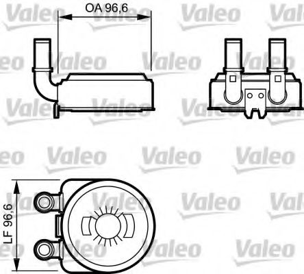 817705 VALEO масляный радиатор, двигательное масло
