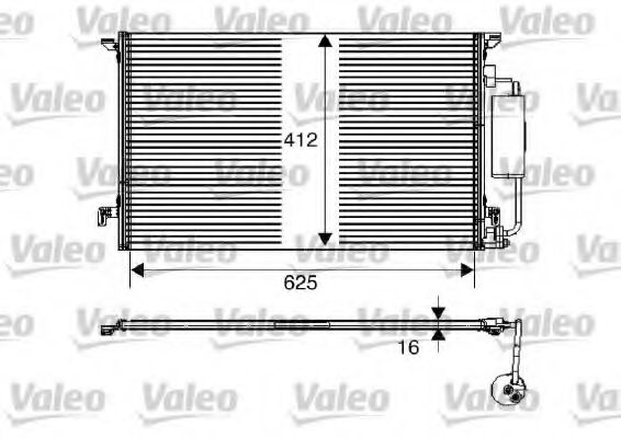 817712 VALEO Air Conditioning Condenser, air conditioning