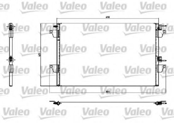 817731 VALEO Air Conditioning Condenser, air conditioning
