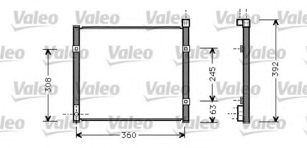 817784 VALEO Condenser, air conditioning
