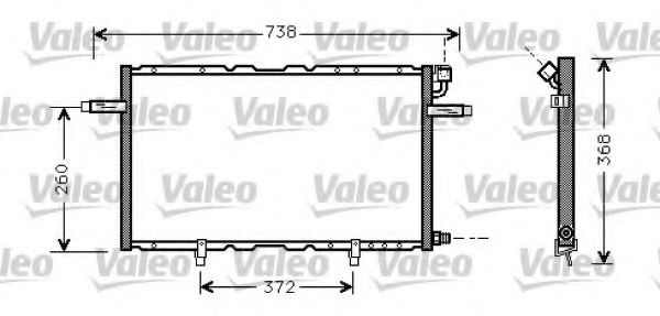 817797 VALEO Condenser, air conditioning