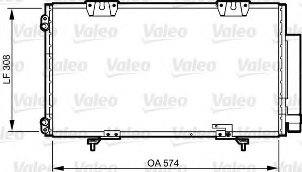 817802 VALEO Condenser, air conditioning