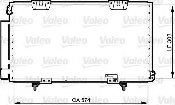 817803 VALEO Air Conditioning Condenser, air conditioning