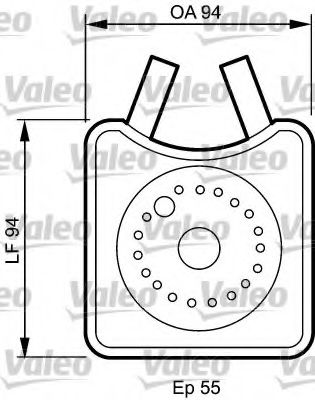 817943 VALEO Lubrication Oil Cooler, engine oil