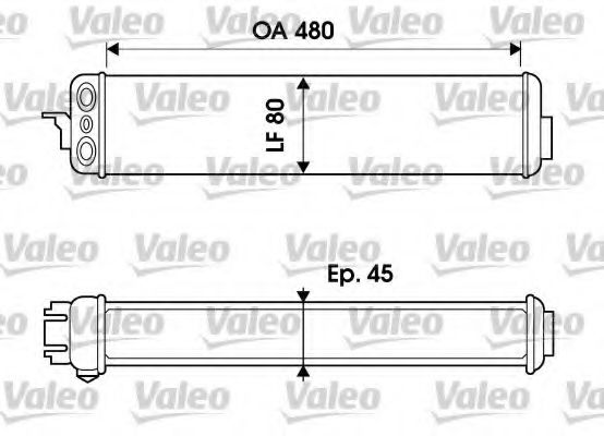 817952 VALEO масляный радиатор, двигательное масло