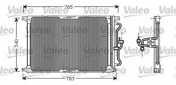 818022 VALEO Condenser, air conditioning
