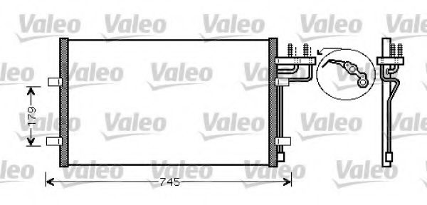 818046 VALEO Air Conditioning Condenser, air conditioning