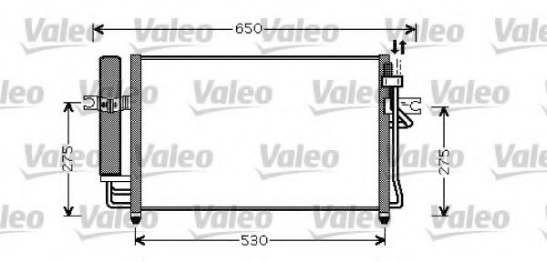 818074 VALEO Air Conditioning Condenser, air conditioning