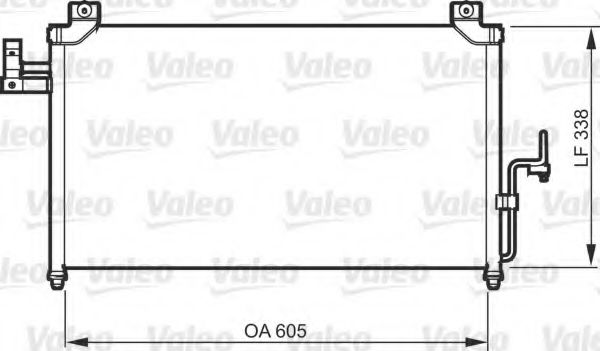 818092 VALEO Air Conditioning Condenser, air conditioning