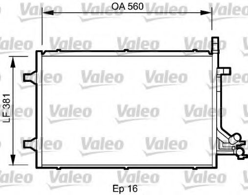 818194 VALEO Air Conditioning Condenser, air conditioning