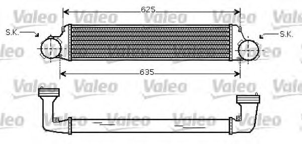 818715 VALEO Air Supply Intercooler, charger