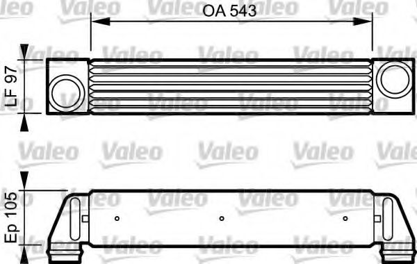818796 VALEO Air Supply Intercooler, charger