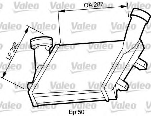 818815 VALEO Air Supply Intercooler, charger
