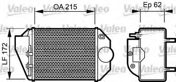 818827 VALEO Air Supply Intercooler, charger