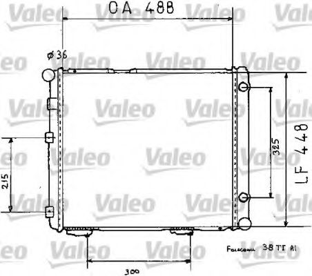 819383 VALEO Cooling System Radiator, engine cooling