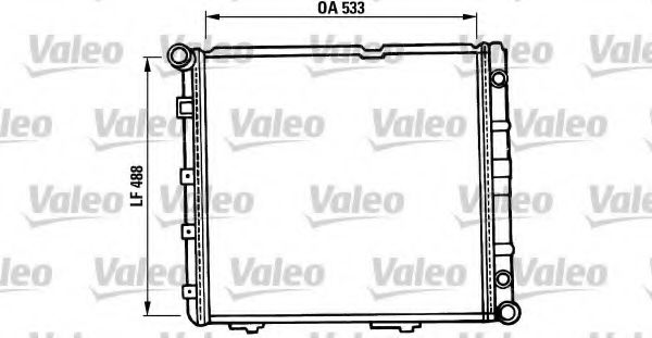 819387 VALEO Cooling System Radiator, engine cooling