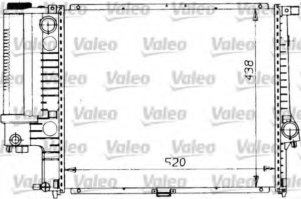 819412 VALEO Cooling System Radiator, engine cooling