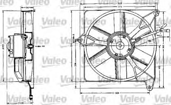 883554 VALEO Electric Motor, interior blower