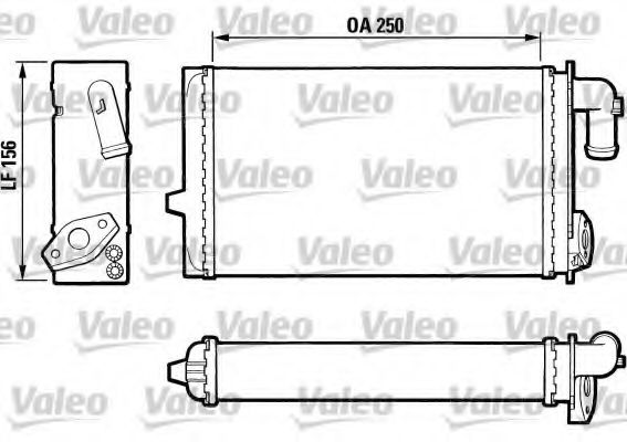 883674 VALEO Heat Exchanger, interior heating