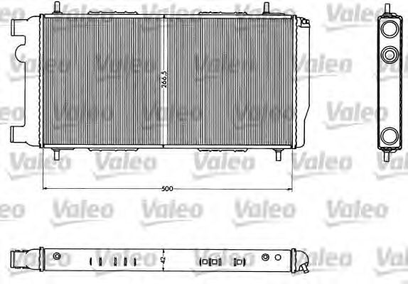 883716 VALEO Радиатор, охлаждение двигателя