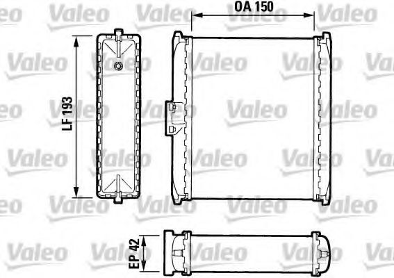883737 VALEO Heating / Ventilation Heat Exchanger, interior heating