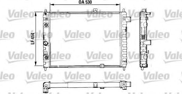 883754 VALEO Cooling System Radiator, engine cooling