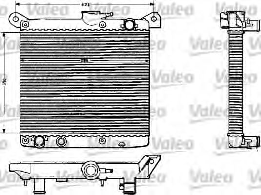 883783 VALEO Cooling System Radiator, engine cooling