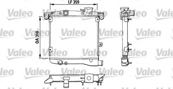 883799 VALEO Cooling System Radiator, engine cooling