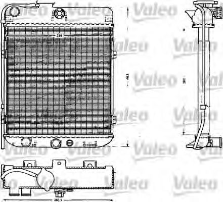 883854 VALEO Радиатор, охлаждение двигателя