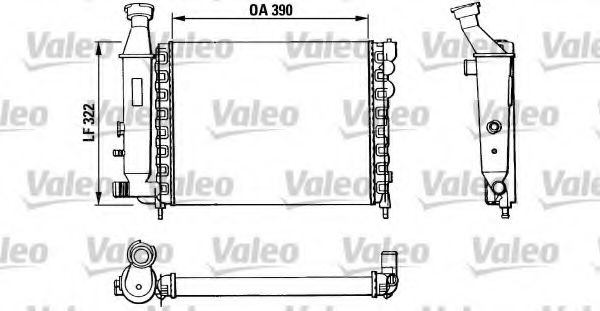 883866 VALEO Cooling System Radiator, engine cooling