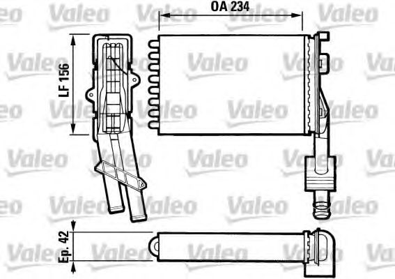 883972 VALEO Heating / Ventilation Heat Exchanger, interior heating