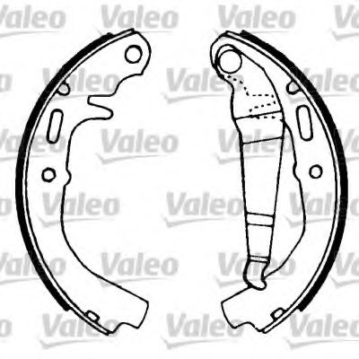 562947 VALEO Brake System Brake Shoe Set