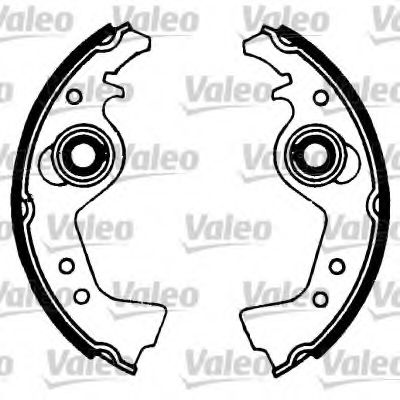 553626 VALEO Brake System Brake Shoe Set