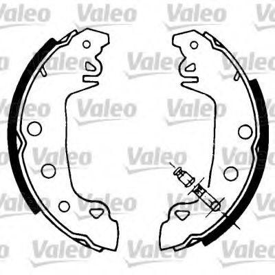 562764 VALEO Brake System Brake Shoe Set