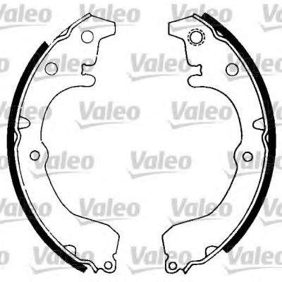 562712 VALEO Brake System Brake Shoe Set