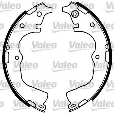 562751 VALEO Brake System Brake Shoe Set