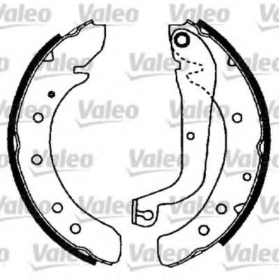 562753 VALEO Brake System Brake Shoe Set
