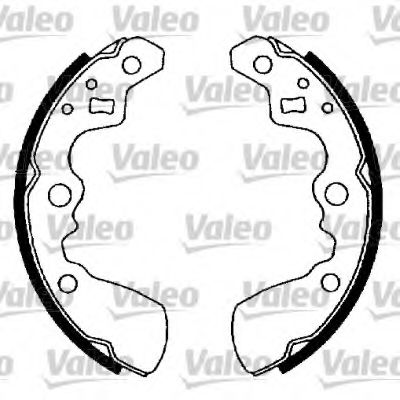 562735 VALEO Brake System Brake Shoe Set